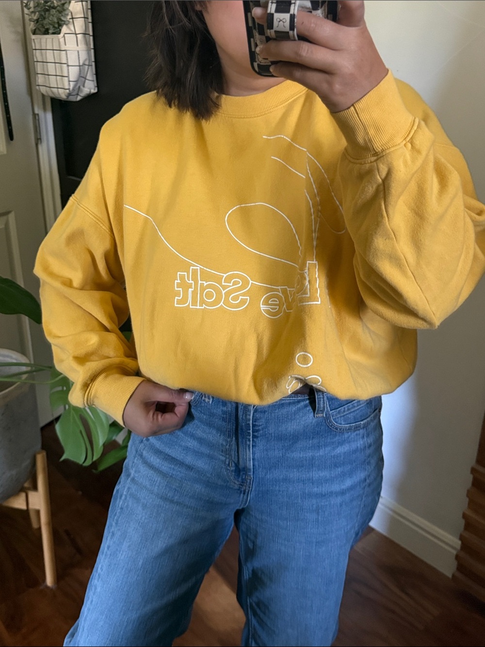 Molly Baz 'I Love Salt' Sweatshirt Oversized. M